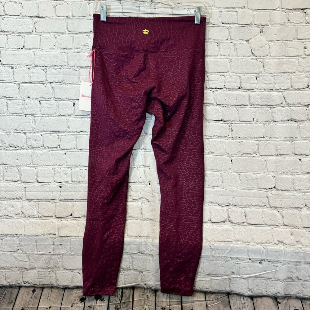 Juicy Couture Women’s Wine Color Athletic Leggings - Picture 3 of 3